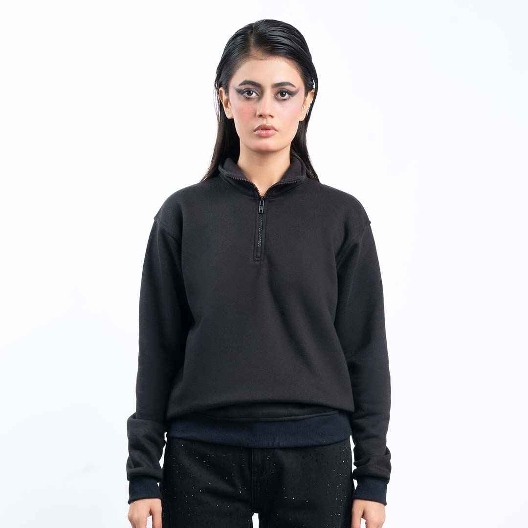 Black Quarter Zipper