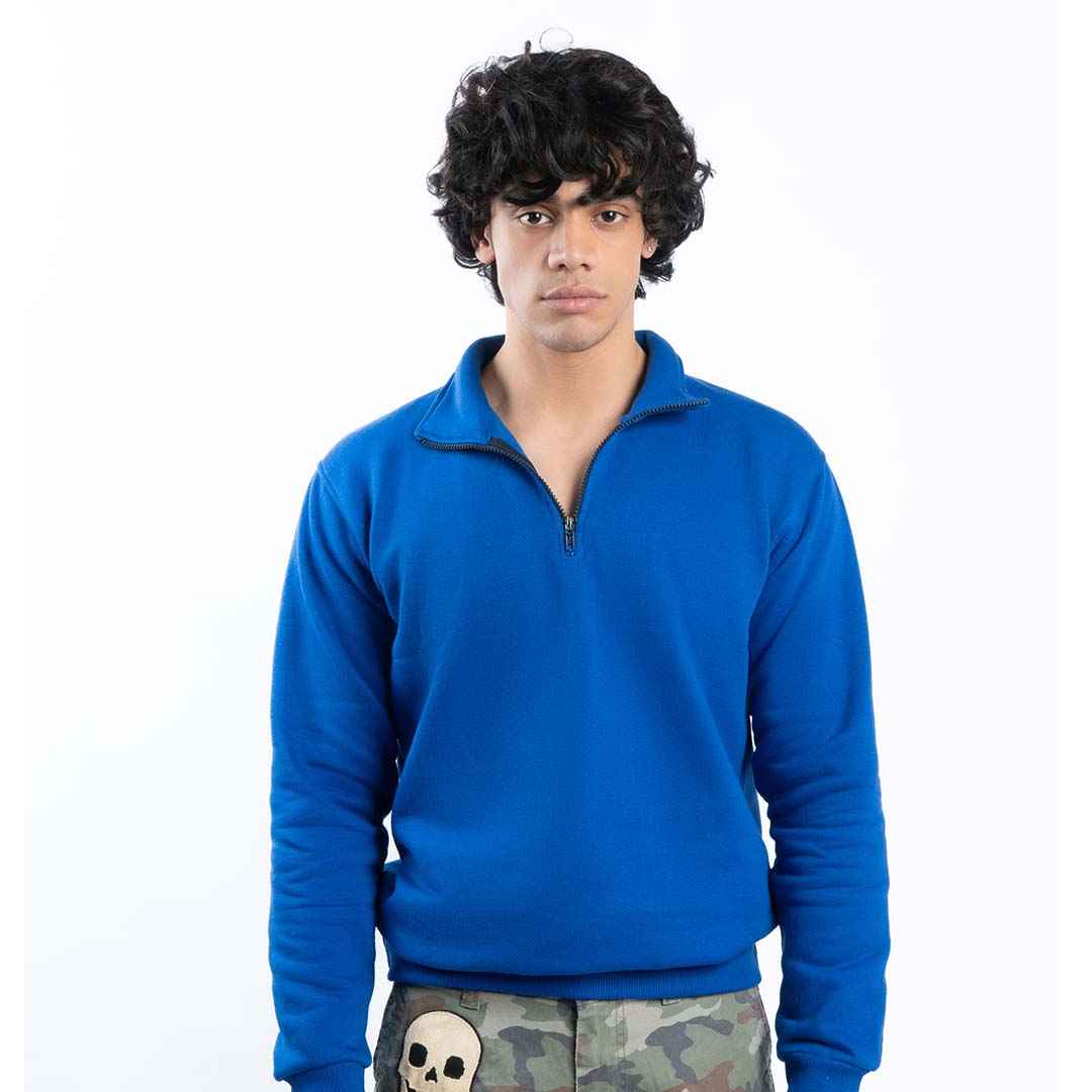 Electric Blue Quarter Zipper