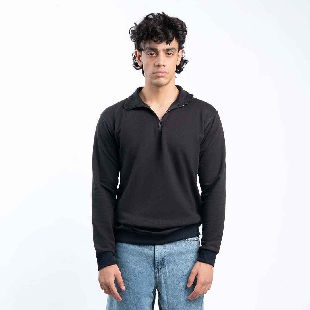 Black Quarter Zipper
