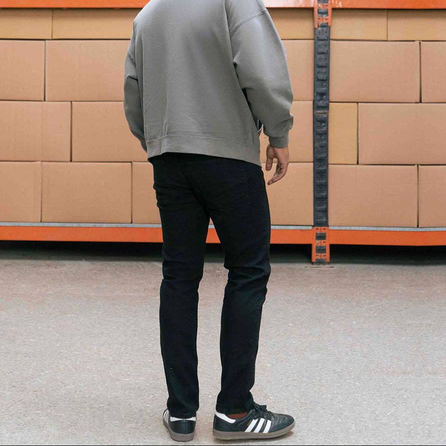 Black Rinse Slim Fit Jeans