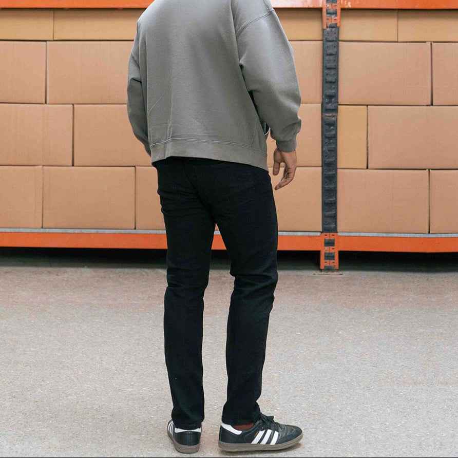 Black Rinse Slim Fit Jeans
