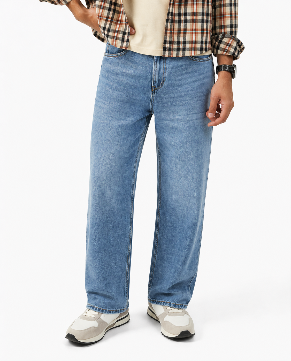 Not Basic Light Blue Baggy Jeans