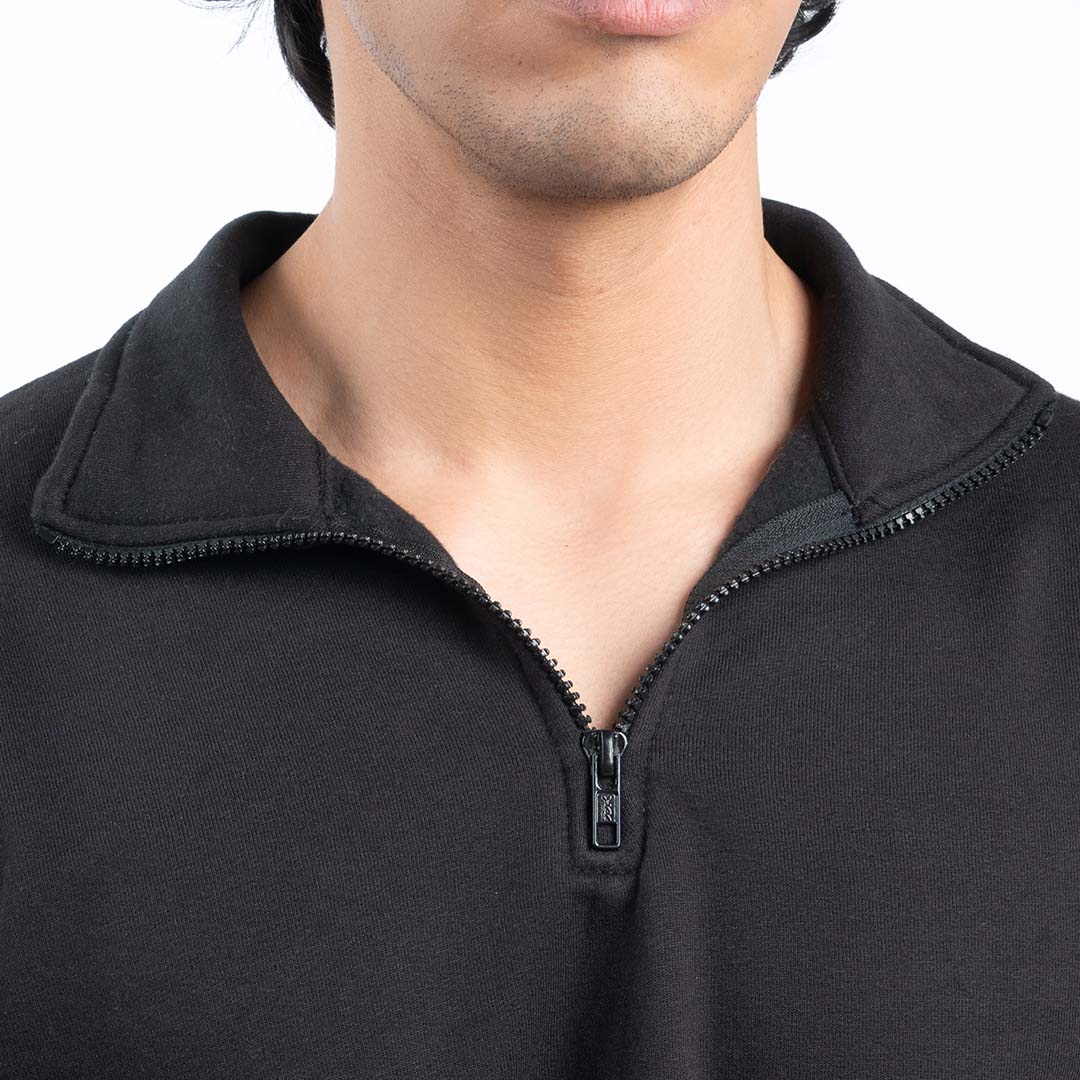Black Quarter Zipper