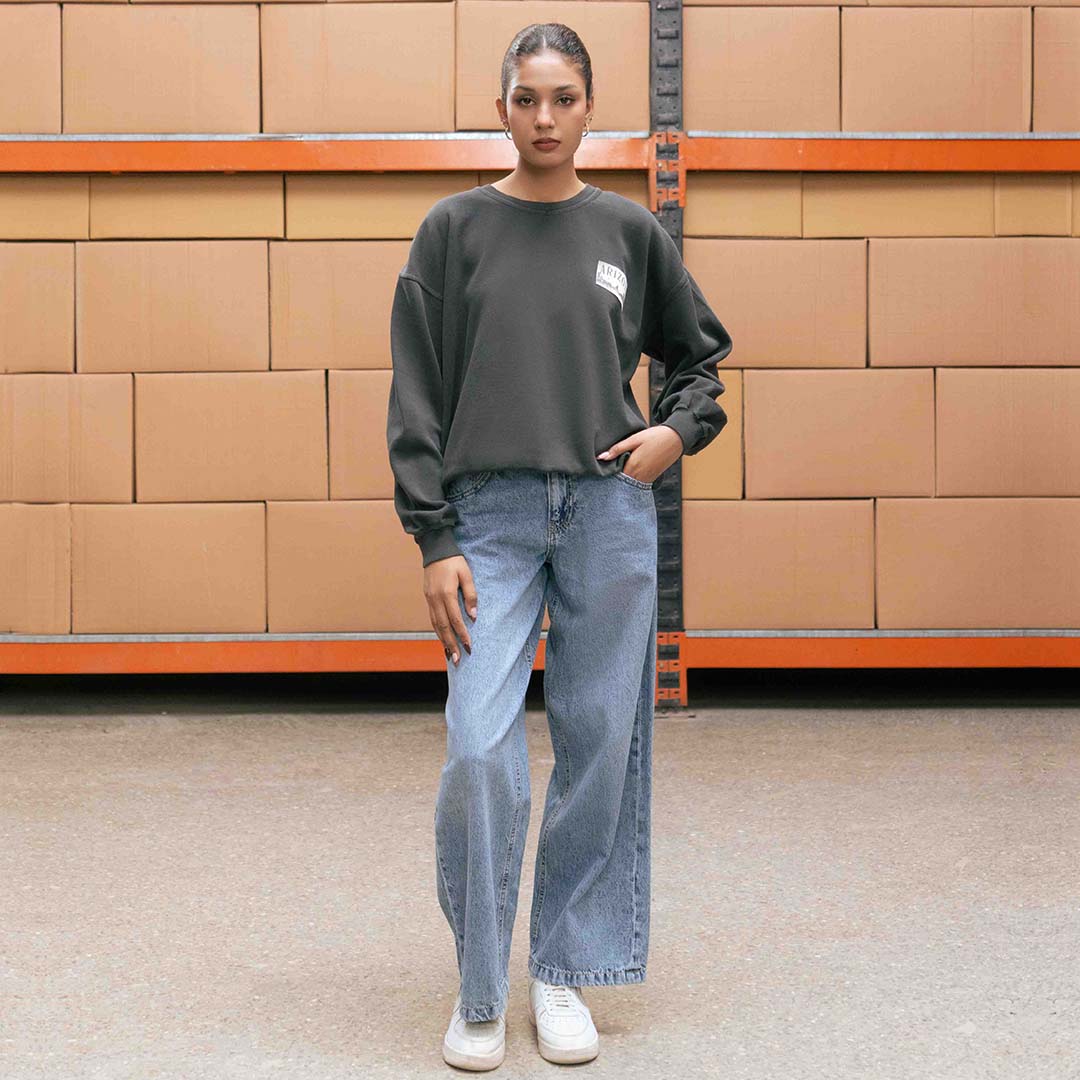 Women's Concrete Arizona Crop Sweatshirt