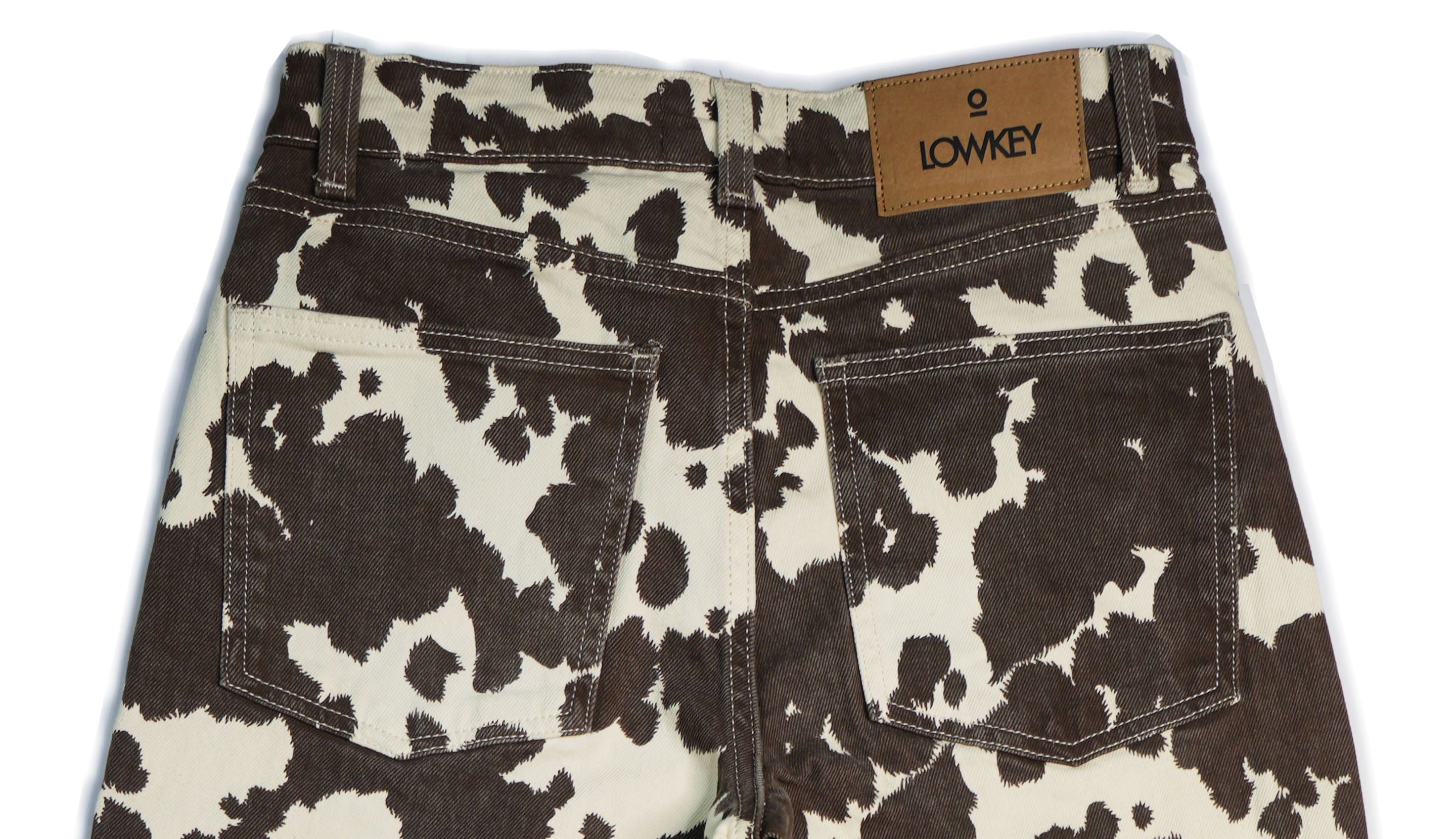 Cow Print Baggy Jeans
