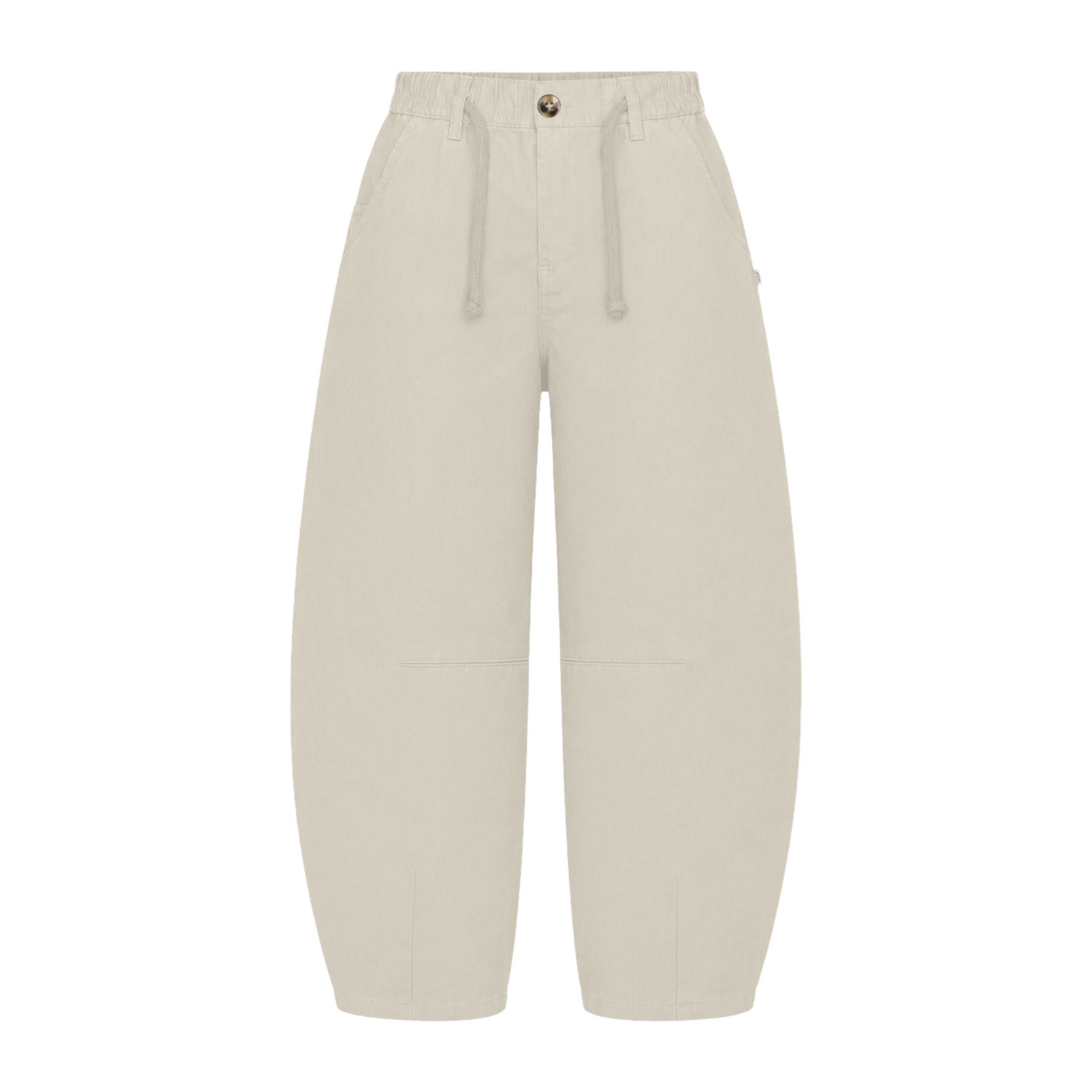 Relaxed Trousers – Horseshoe Fit – Beige Linen