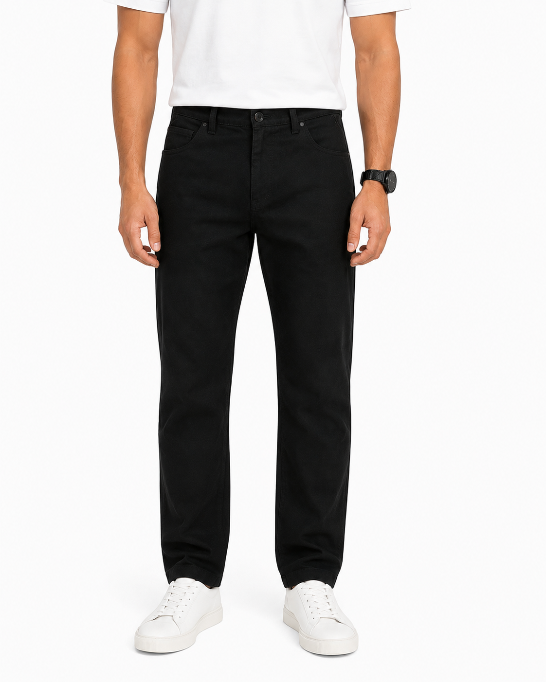 Black Rinse Slim Fit Jeans