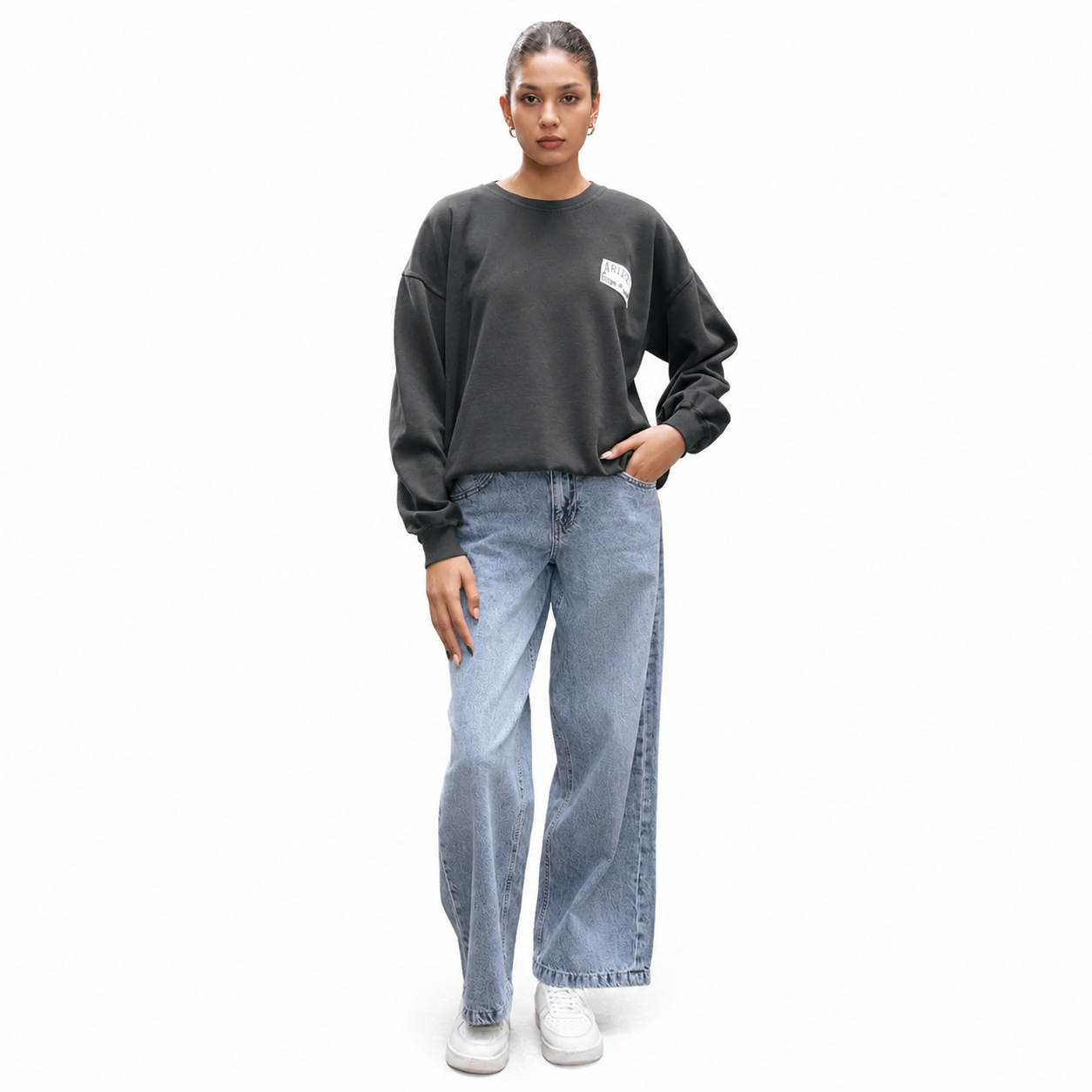 Women's Concrete Arizona Crop Sweatshirt
