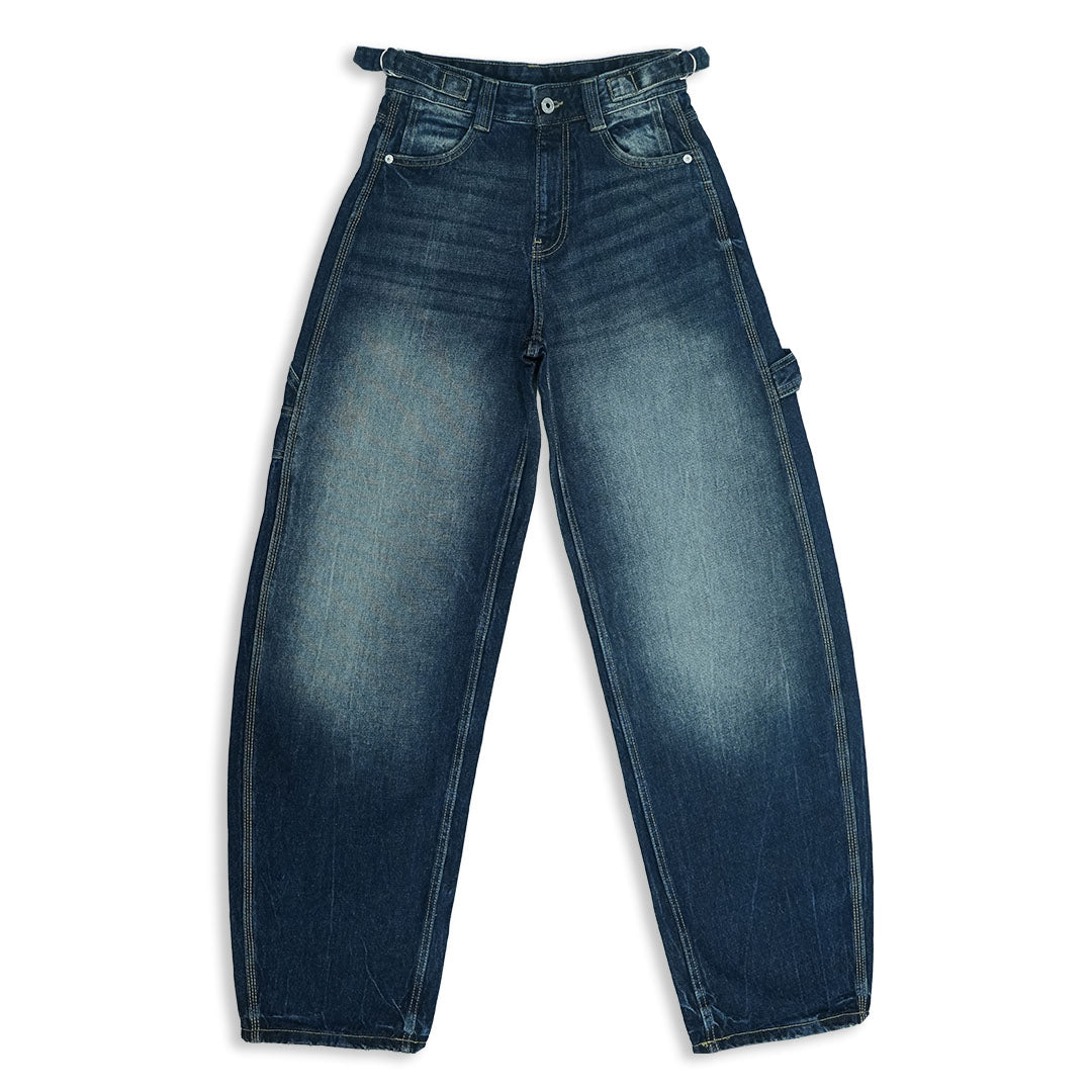 Carpenter Balloon Blue Baggy Jeans