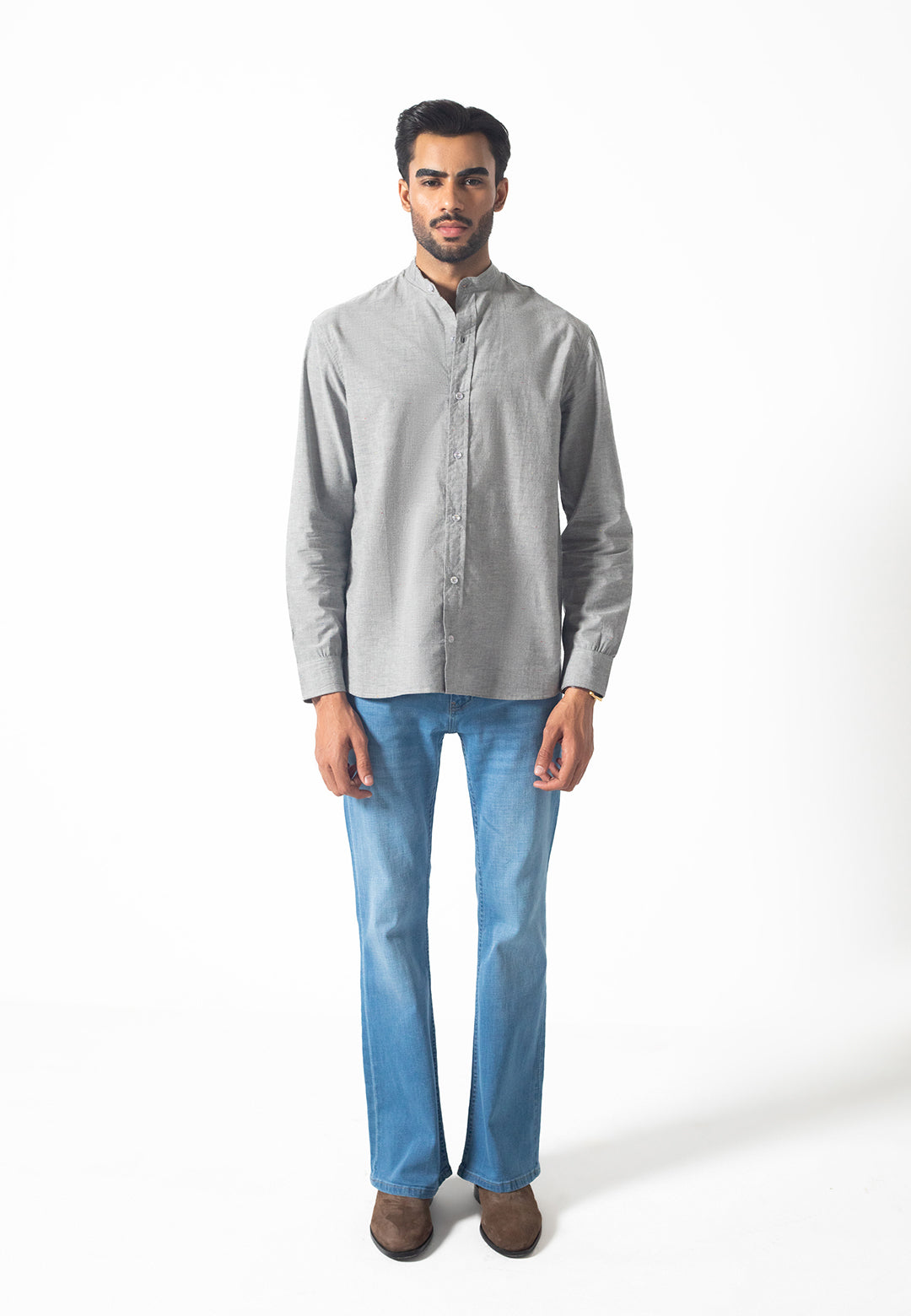 DAVID FIT - MANDARIN COLLAR