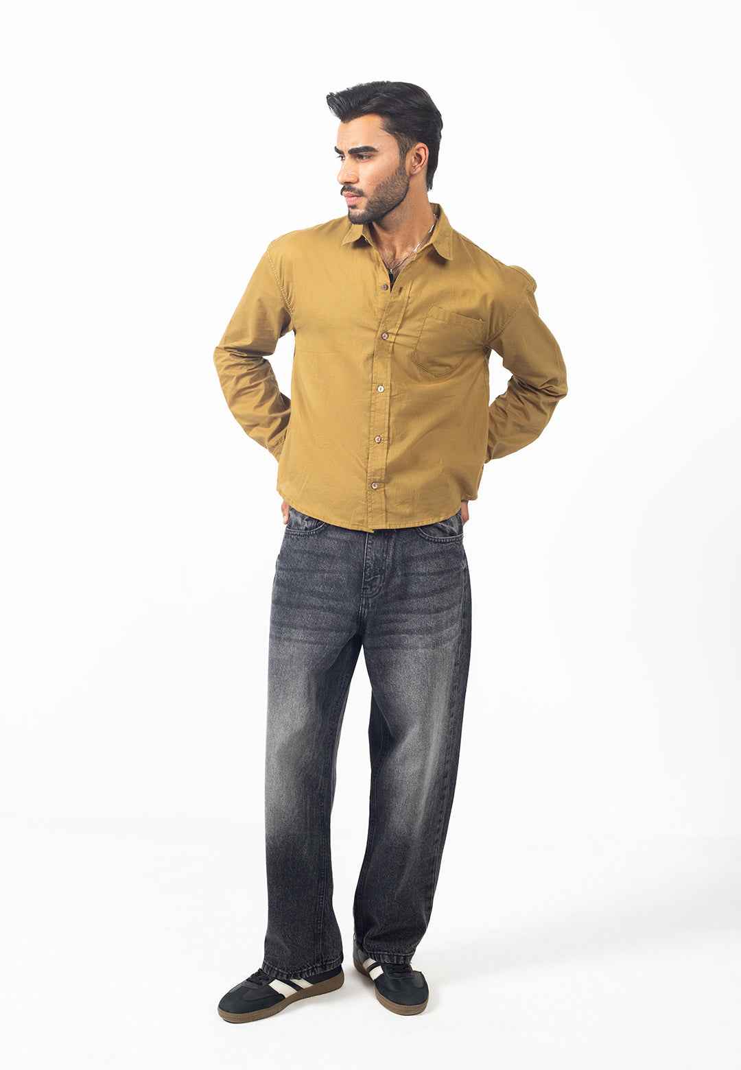 Cruze Fit - Full Sleeves Crop Shirt