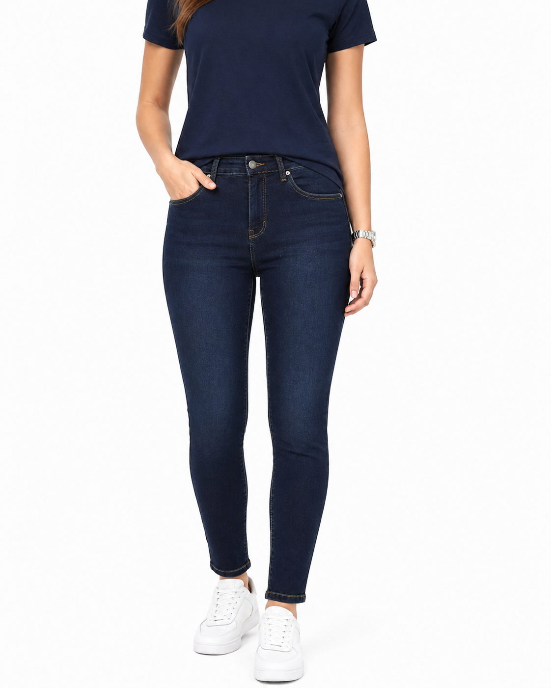 Mid Rise Super Stretch Jeans
