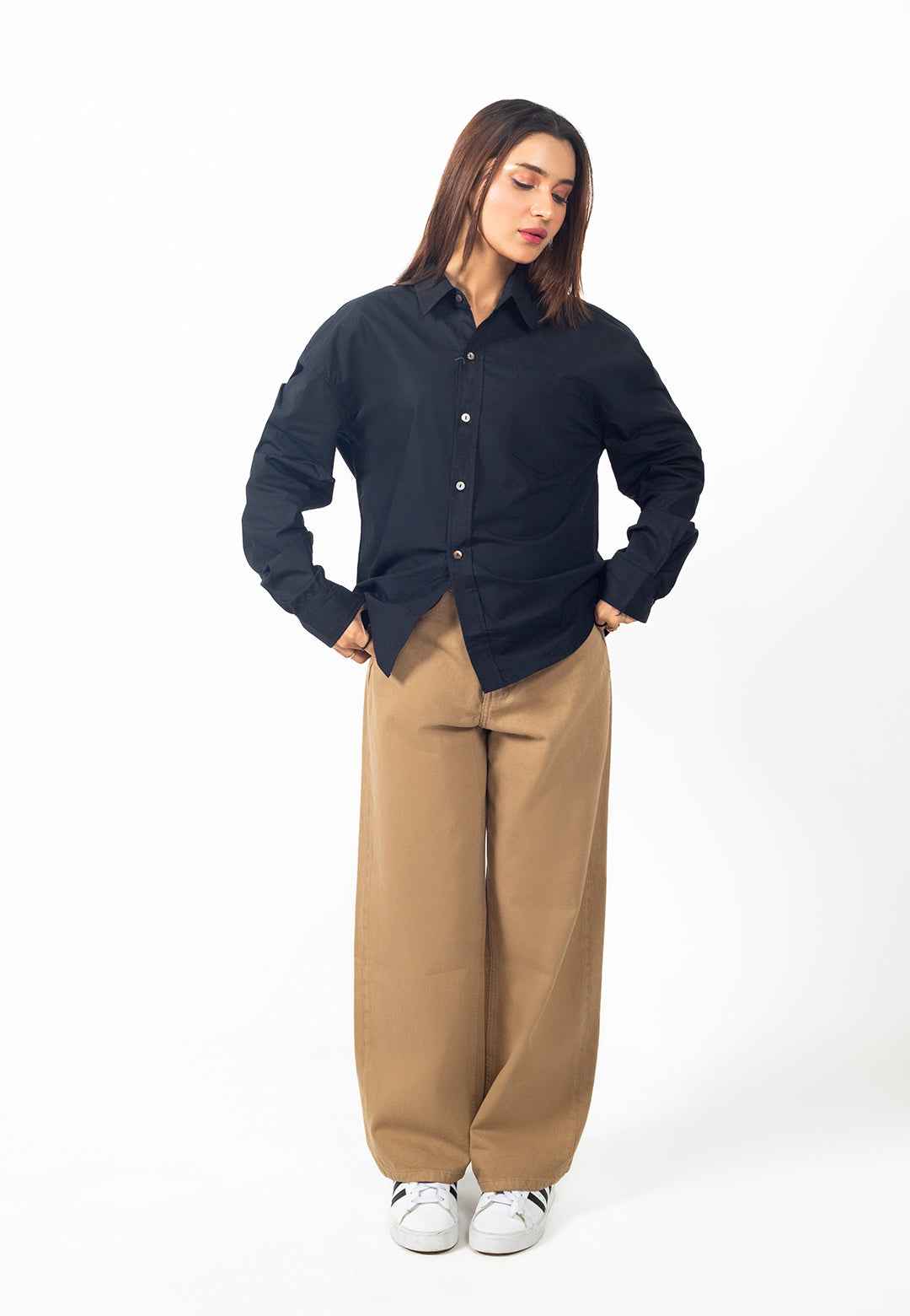 Dan Fit – Camel Baggy Jeans
