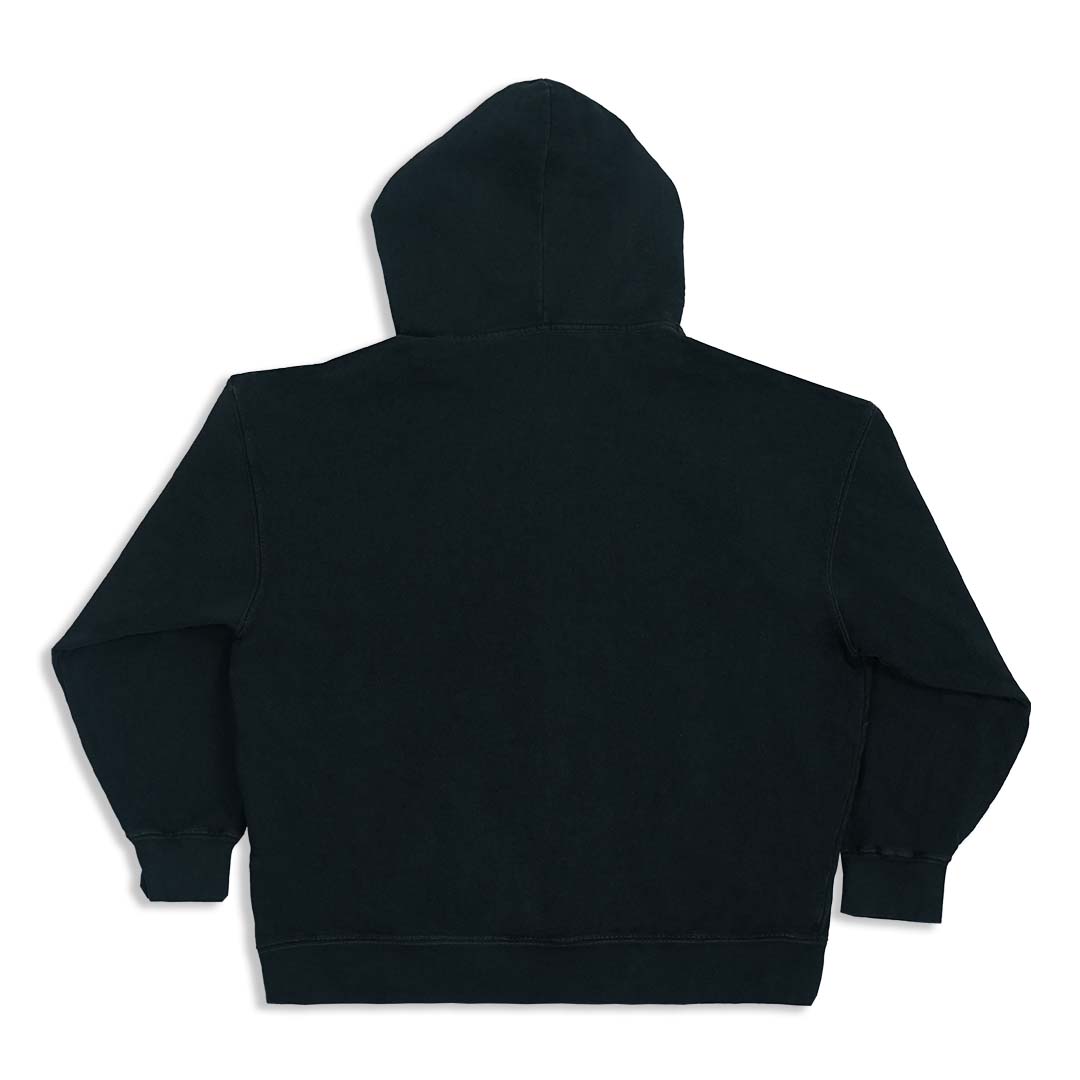 Vintage Black Zipper Hoodie