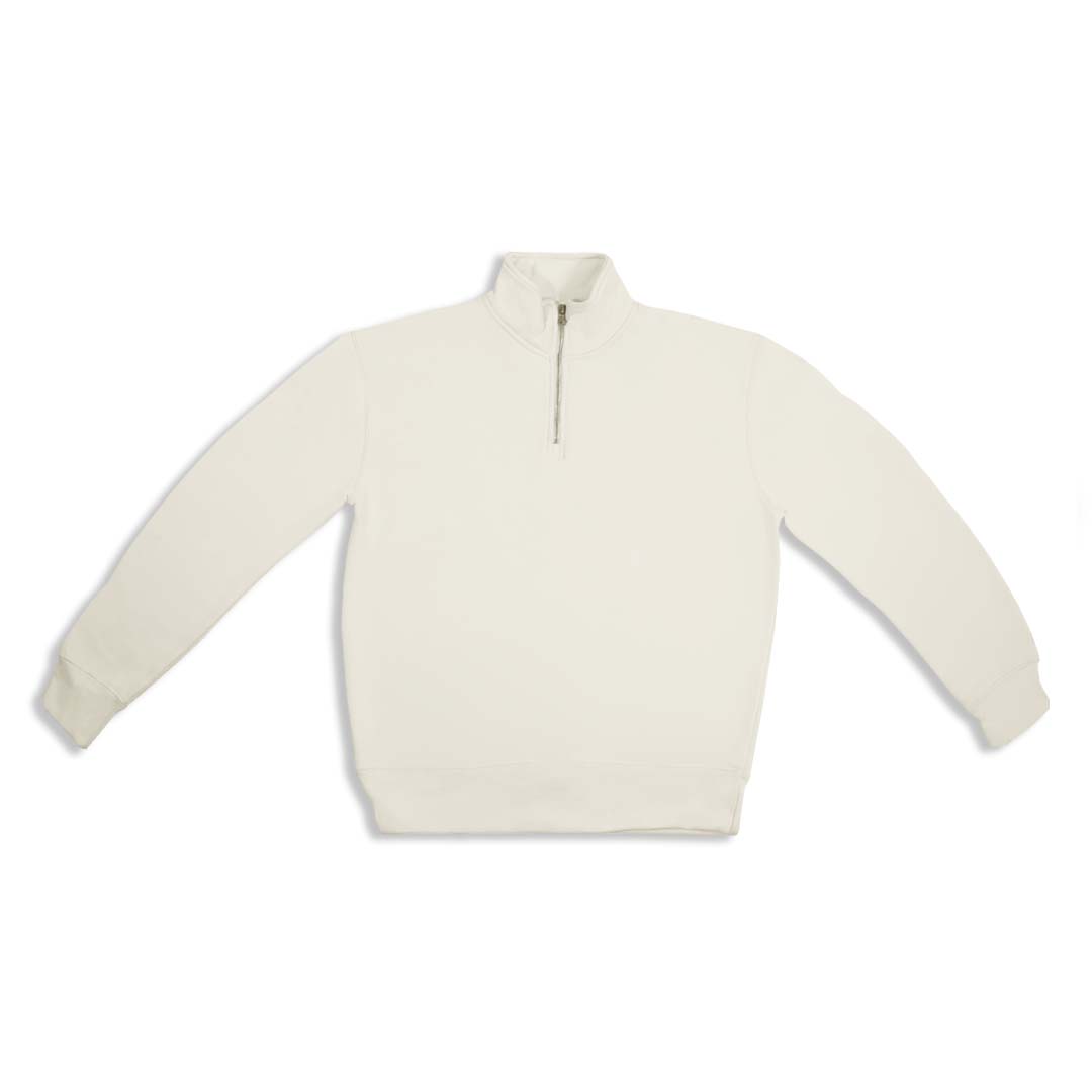 Cream Quarter Zipper