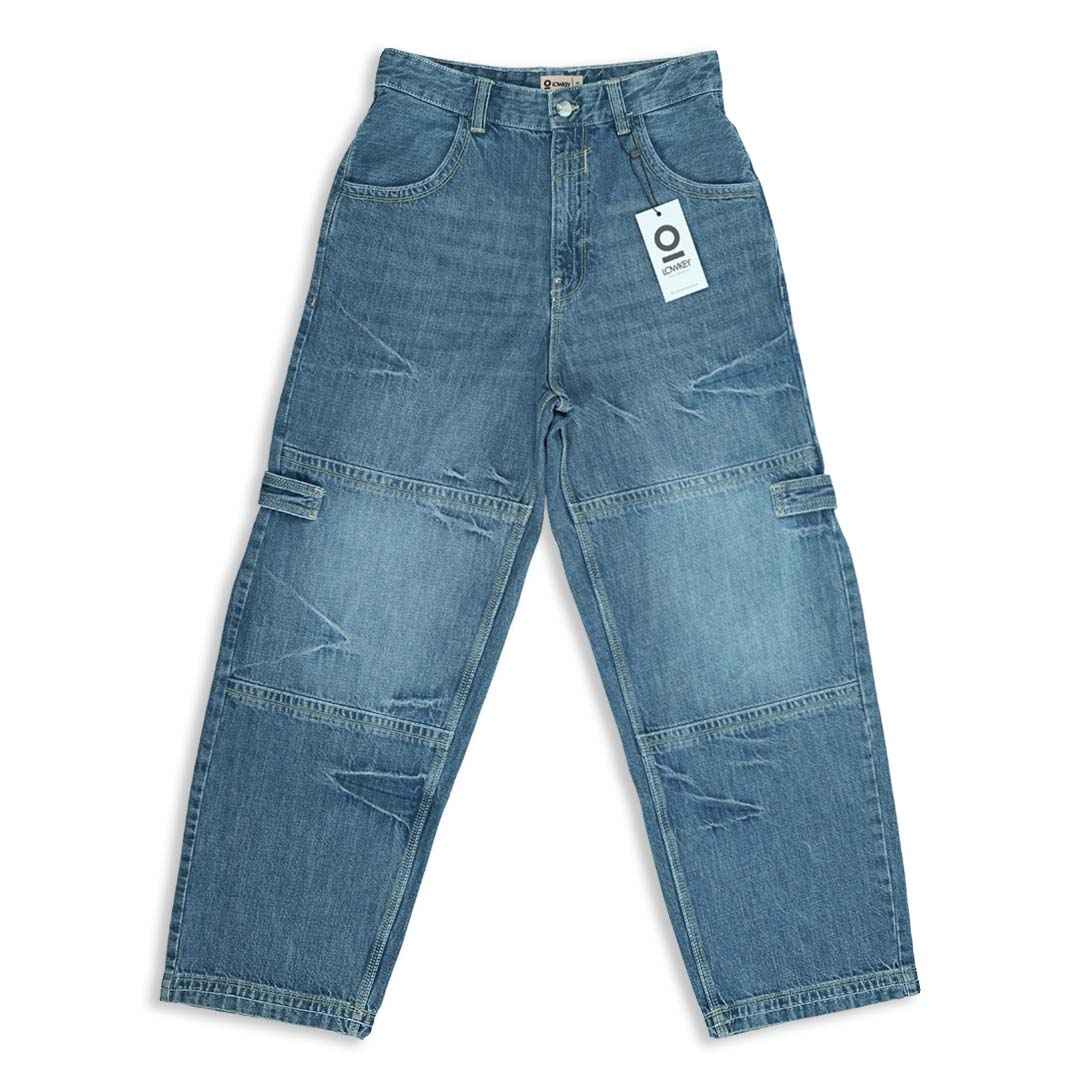 Embroidered Baggy Jeans