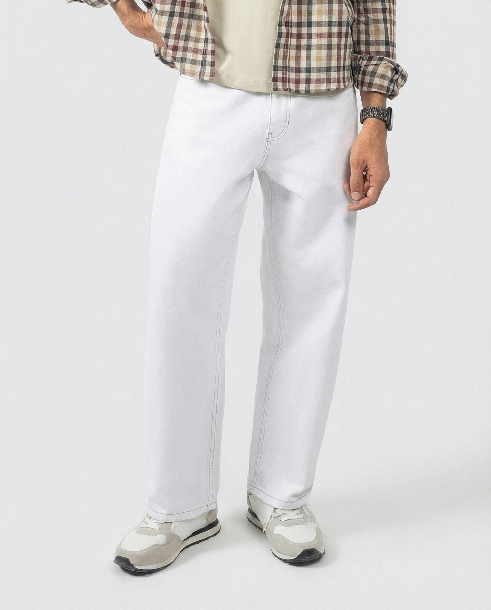 Dan Fit – Cloud Dancer Baggy Jeans