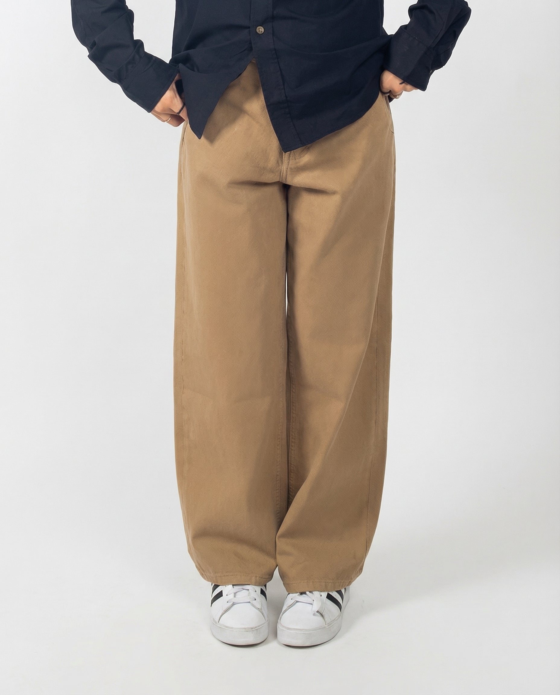 Dan Fit – Camel Baggy Jeans