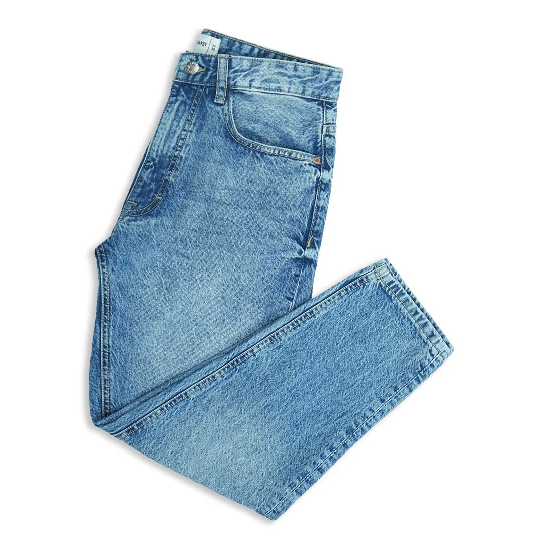 Random Wash Relaxed Jeans