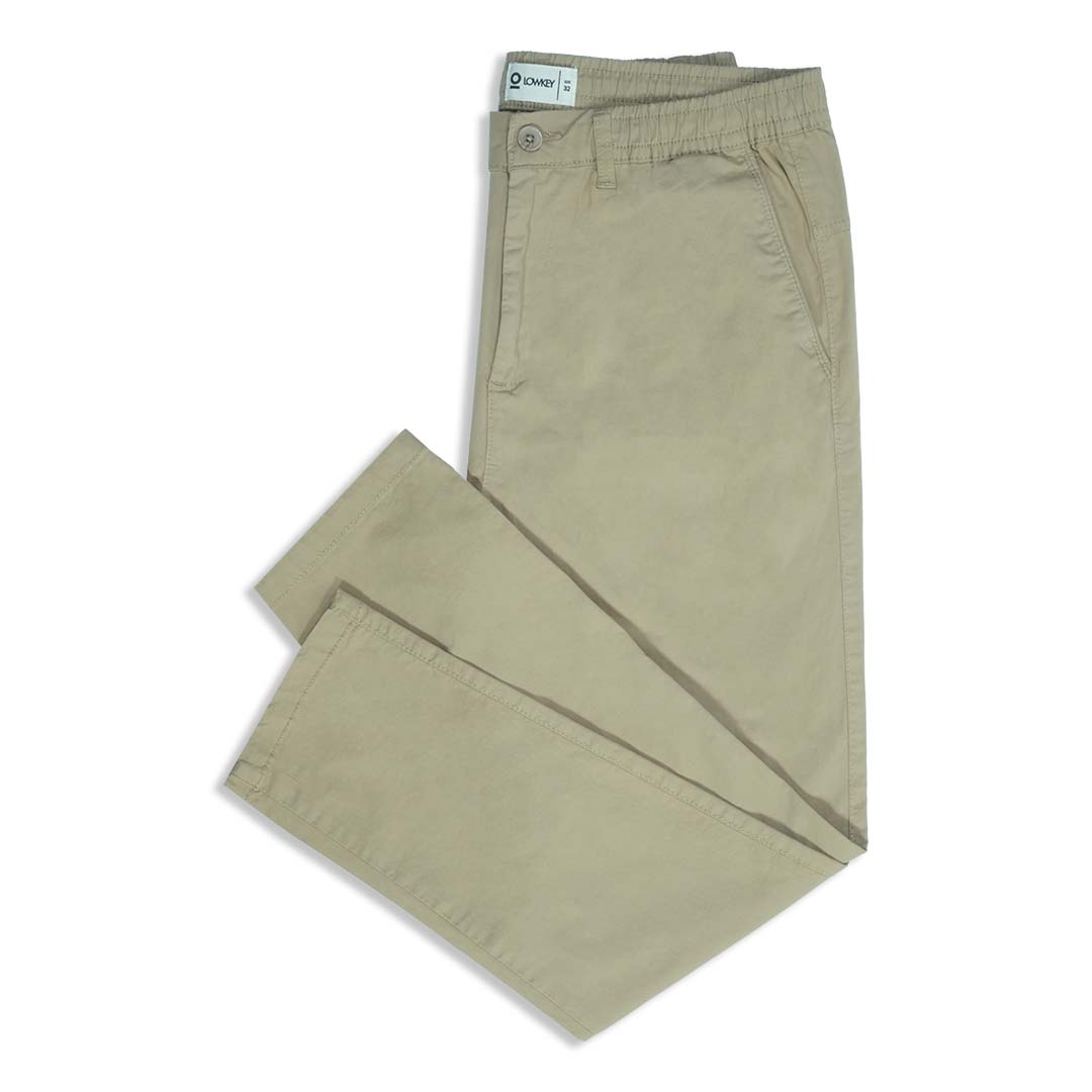Beige Matte Relax Pants