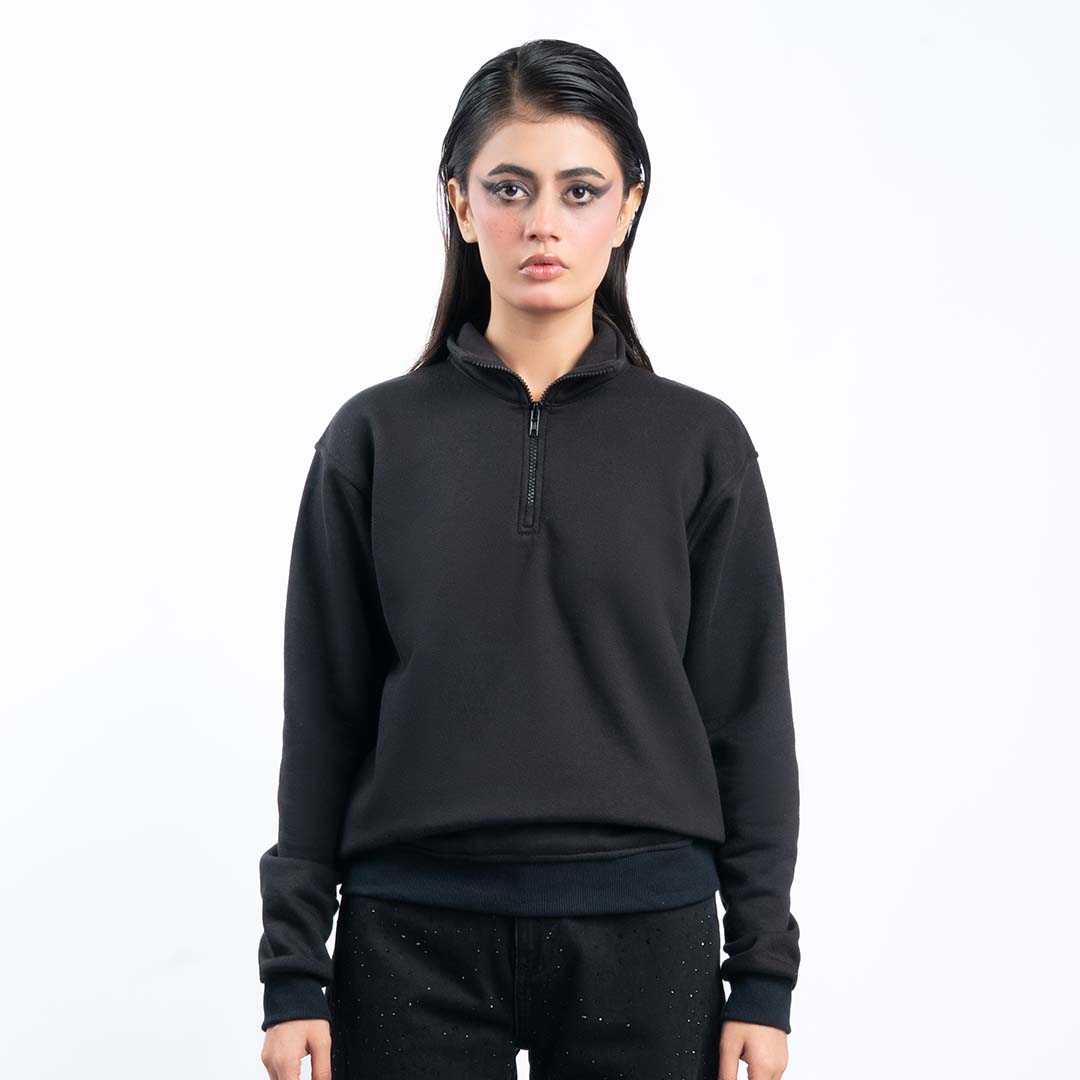 Black Quarter Zipper