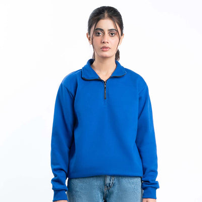 Electric Blue Quarter Zipper