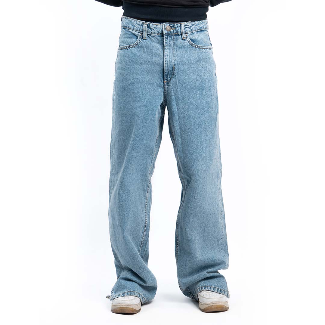 Y2K Statement Baggy Jeans (Light Wash)