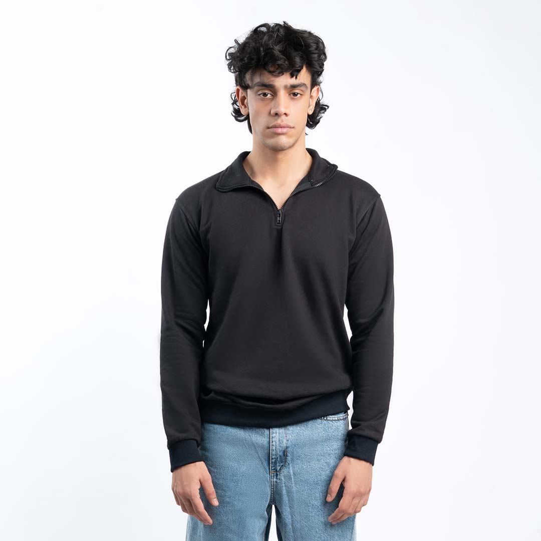 Black Quarter Zipper