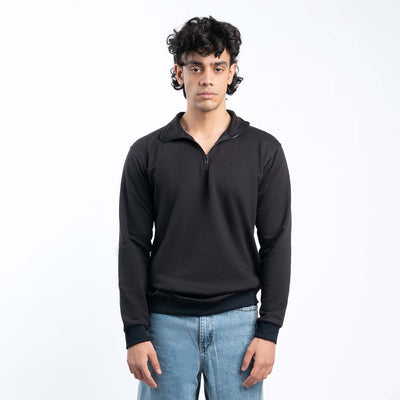 Black Quarter Zipper