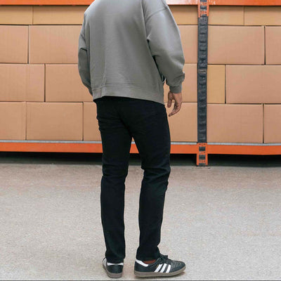 Black Rinse Slim Fit Jeans