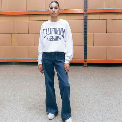 Women's White California Bel-Air Sweatshirt