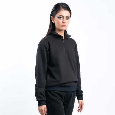 Black Quarter Zipper