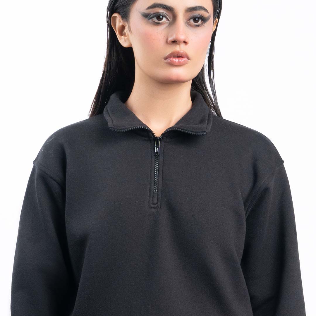 Black Quarter Zipper