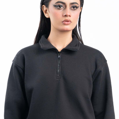 Black Quarter Zipper
