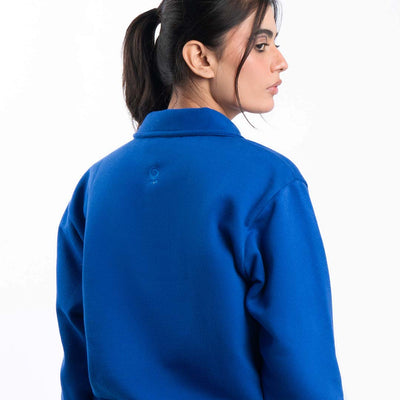 Electric Blue Quarter Zipper