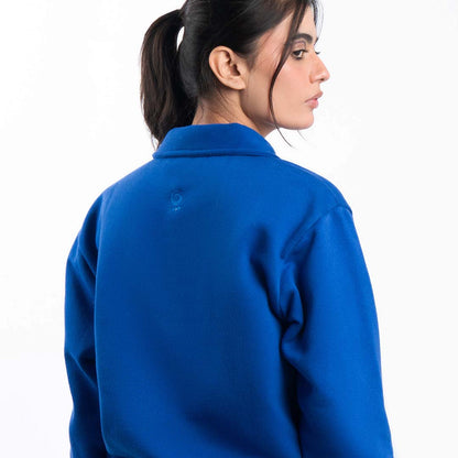 Electric Blue Quarter Zipper