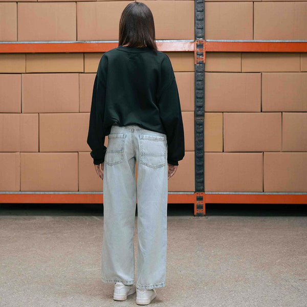 Light Wash Distressed Baggy Jeans