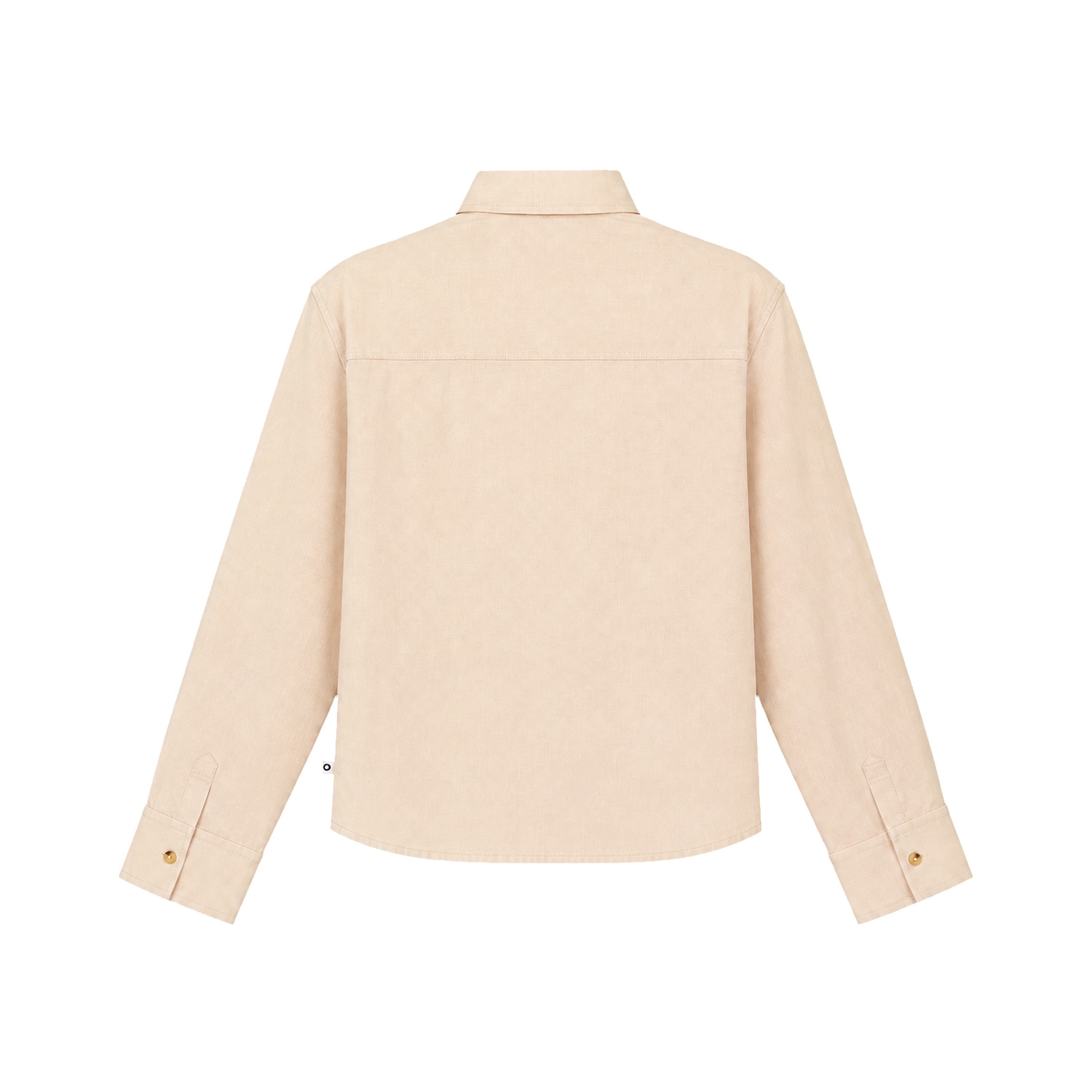 March Fit – Uni Crop Full Sleeves Shirt – Beige Linen