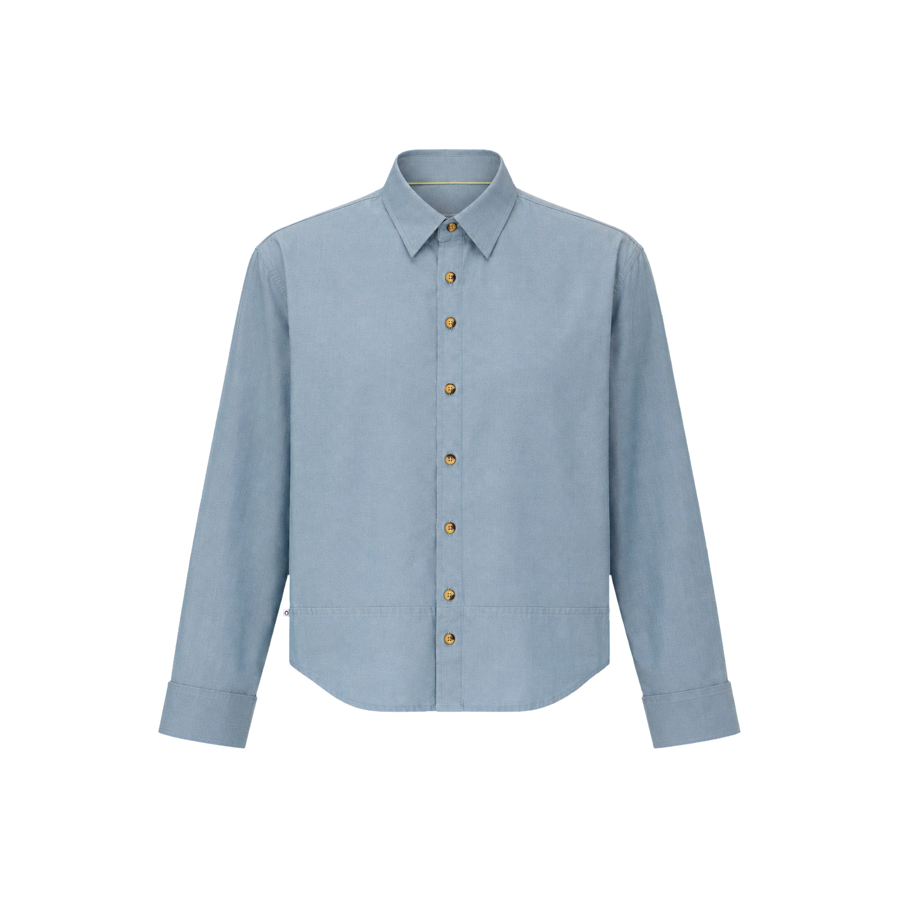 March Fit – Uni Crop Full Sleeves Shirt – Blue Polo