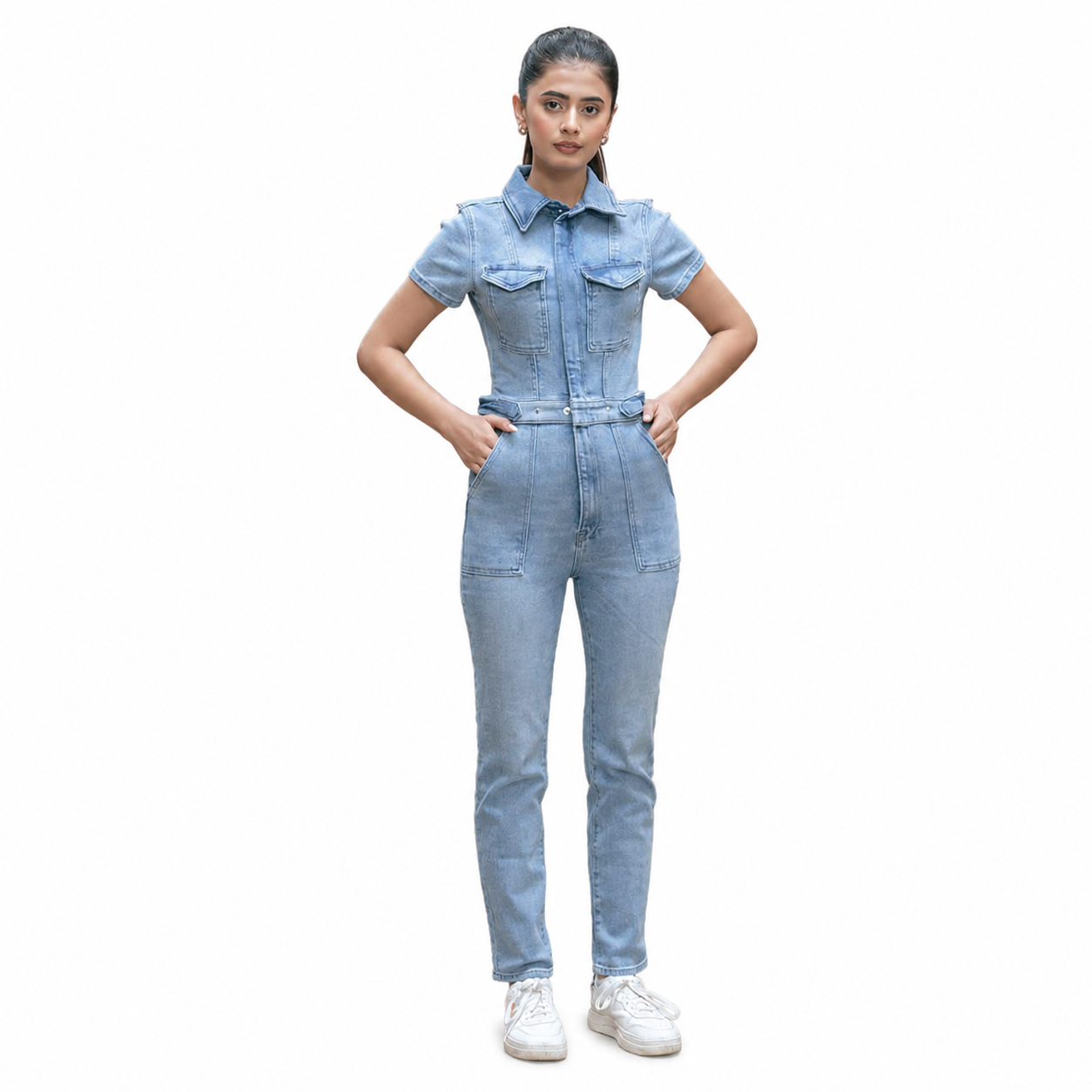 Blue Denim Jumpsuit