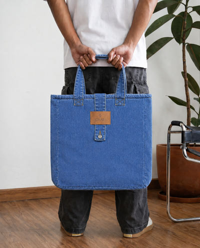 Liberty Tote Bag-Mid Blue