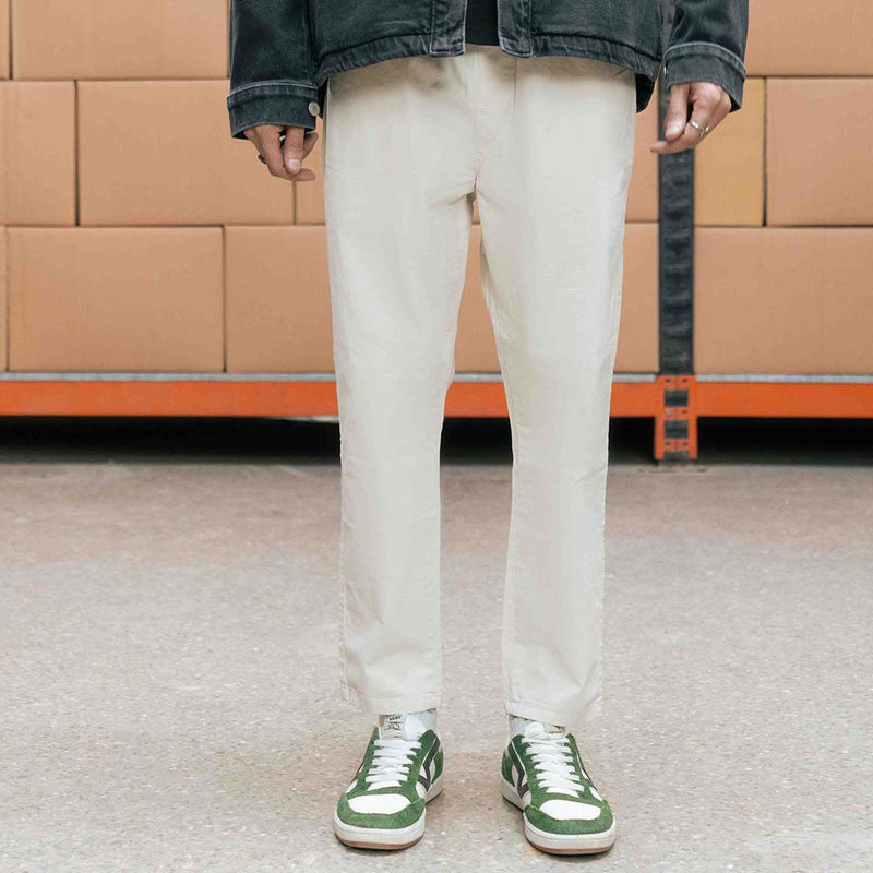 Cream Matte Relax Pants