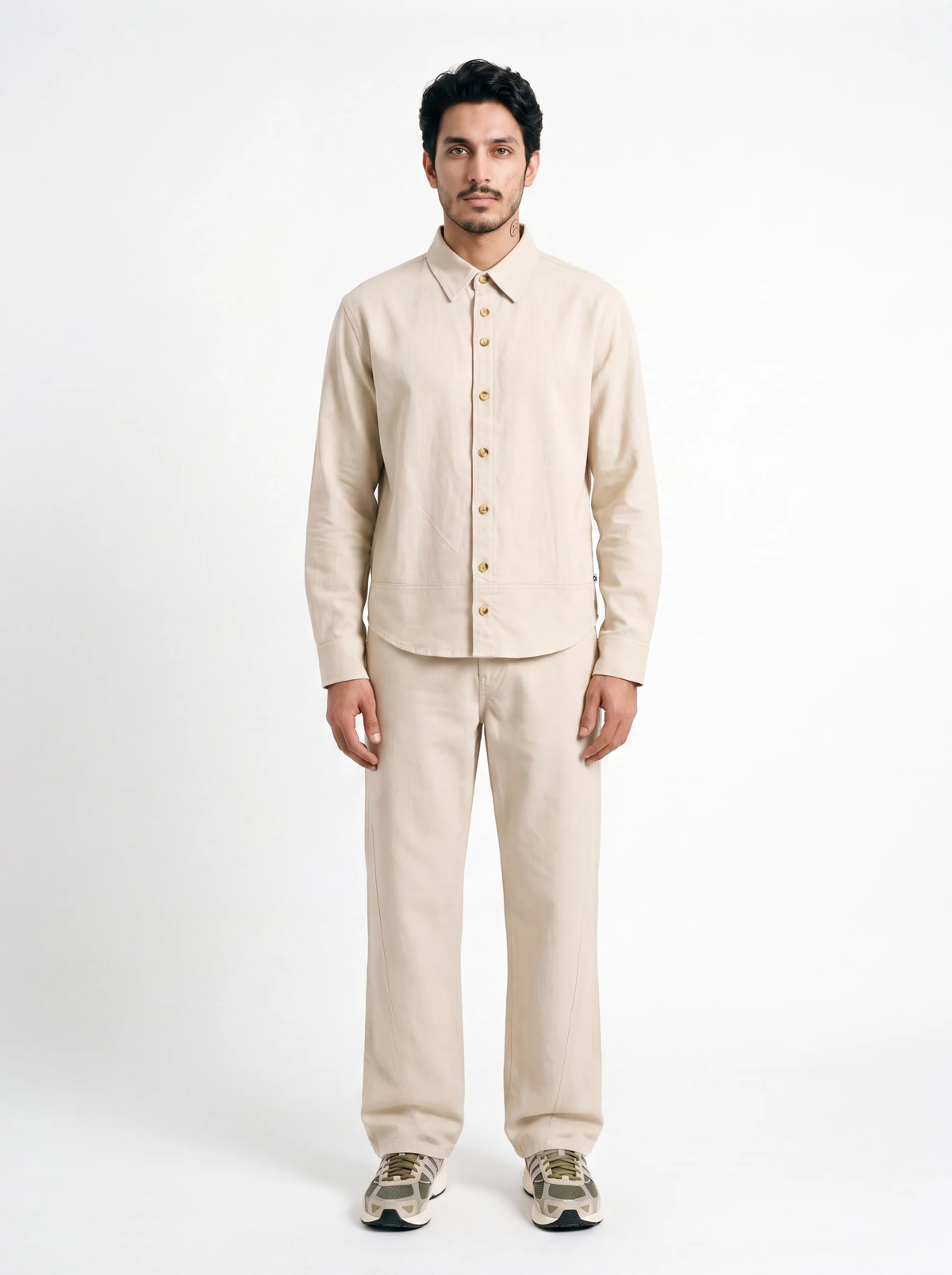 Relaxed Trouser – Comrade Fit –  Beige Linen