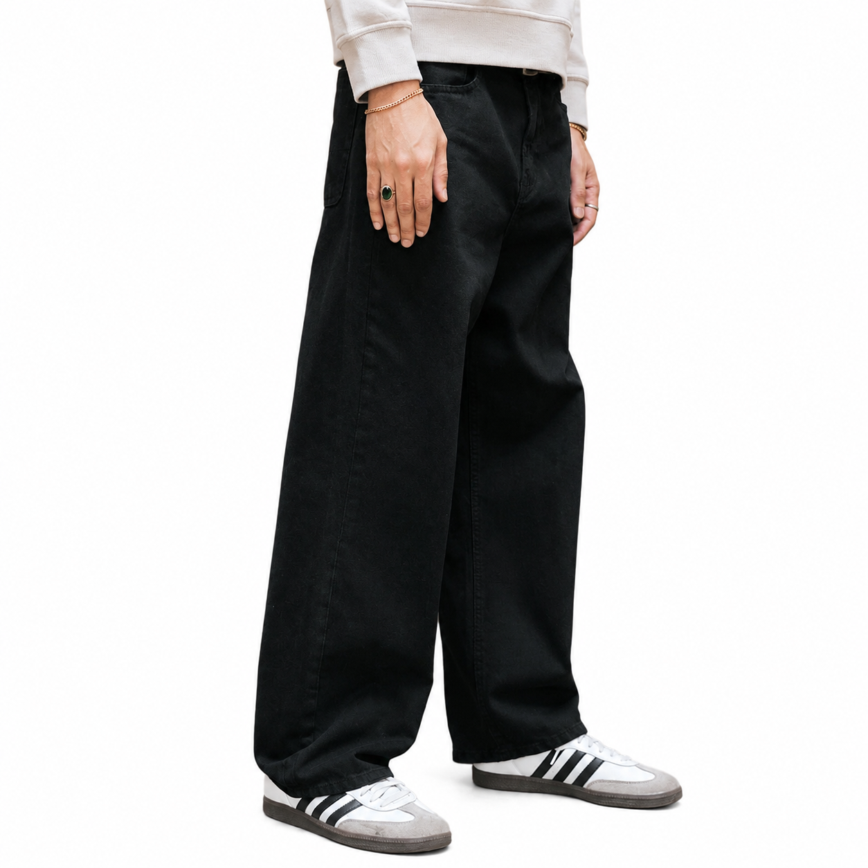 Not Basic Black Baggy Jeans