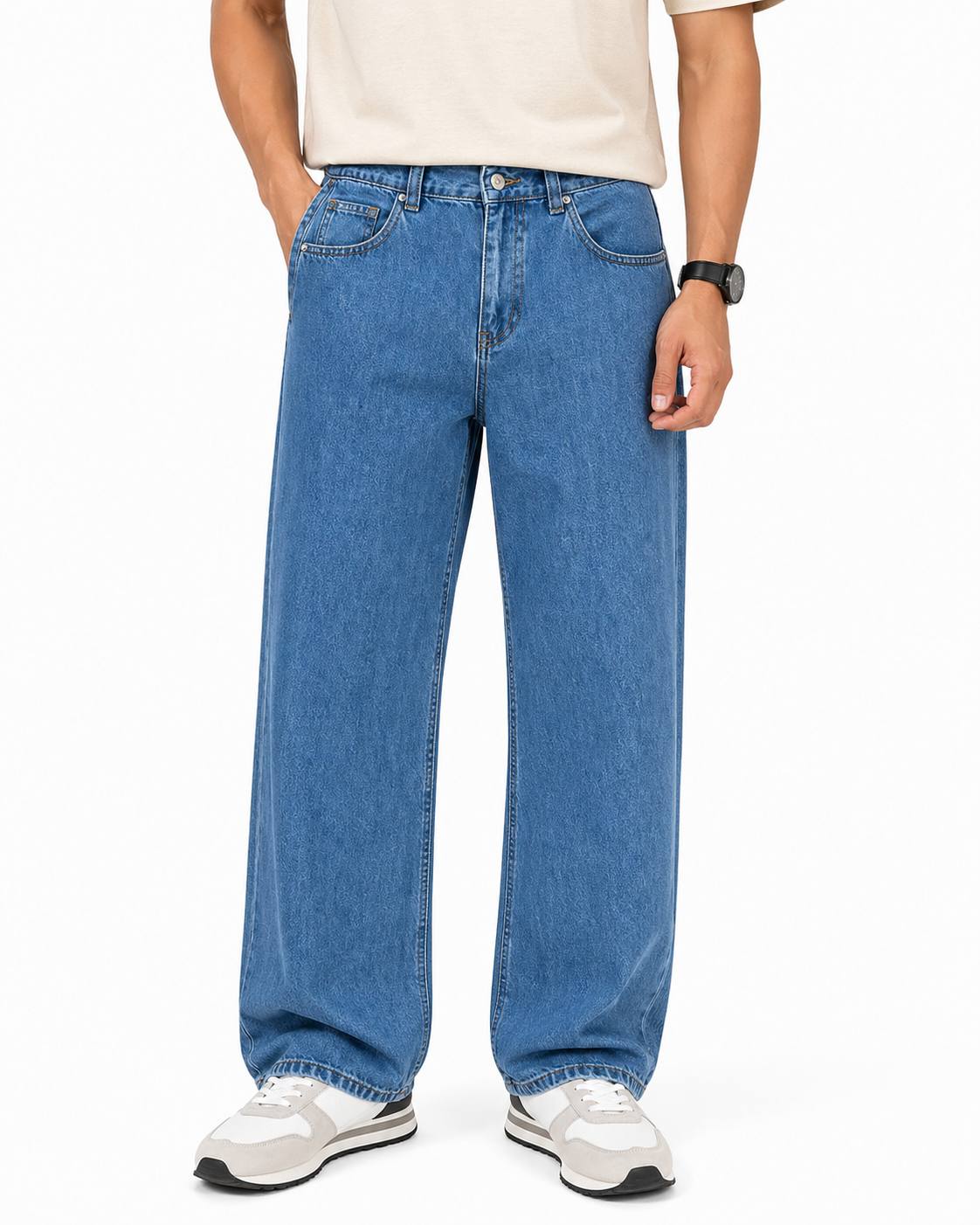 Not Basic Blue Baggy Jeans