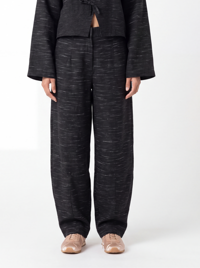 Cape Shirt – Dia Fit – Black Linen