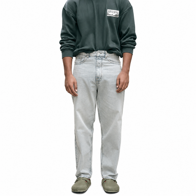 Tinted Grey Baggy Jeans