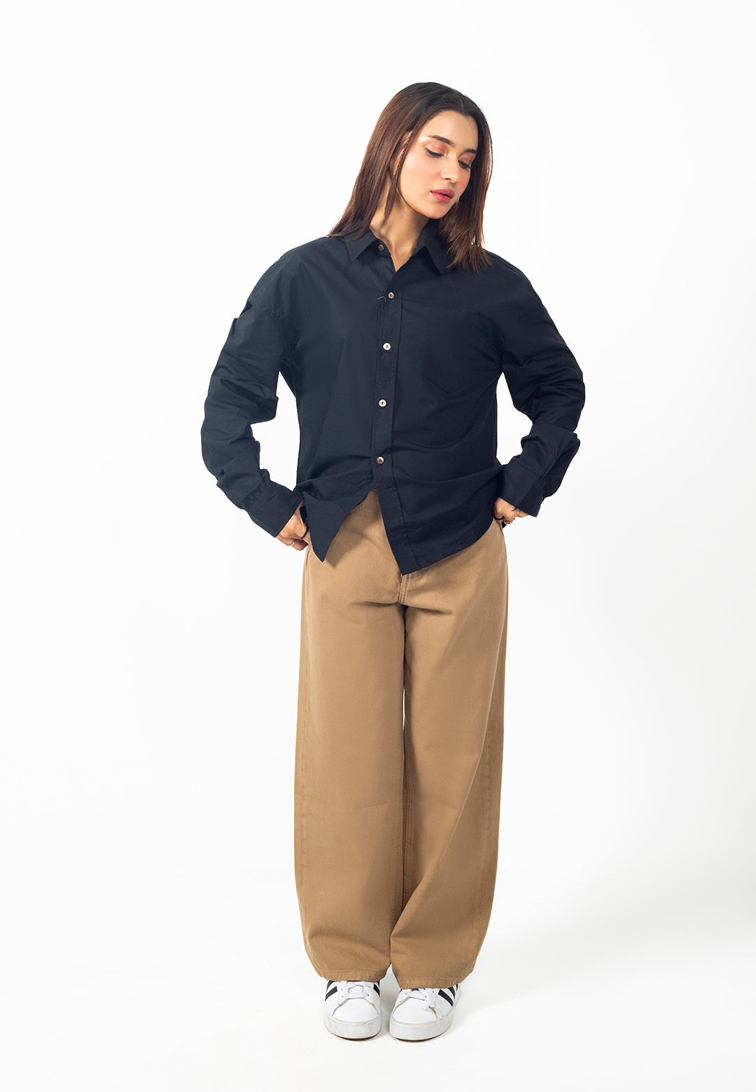 Dan Fit – Camel Baggy Jeans