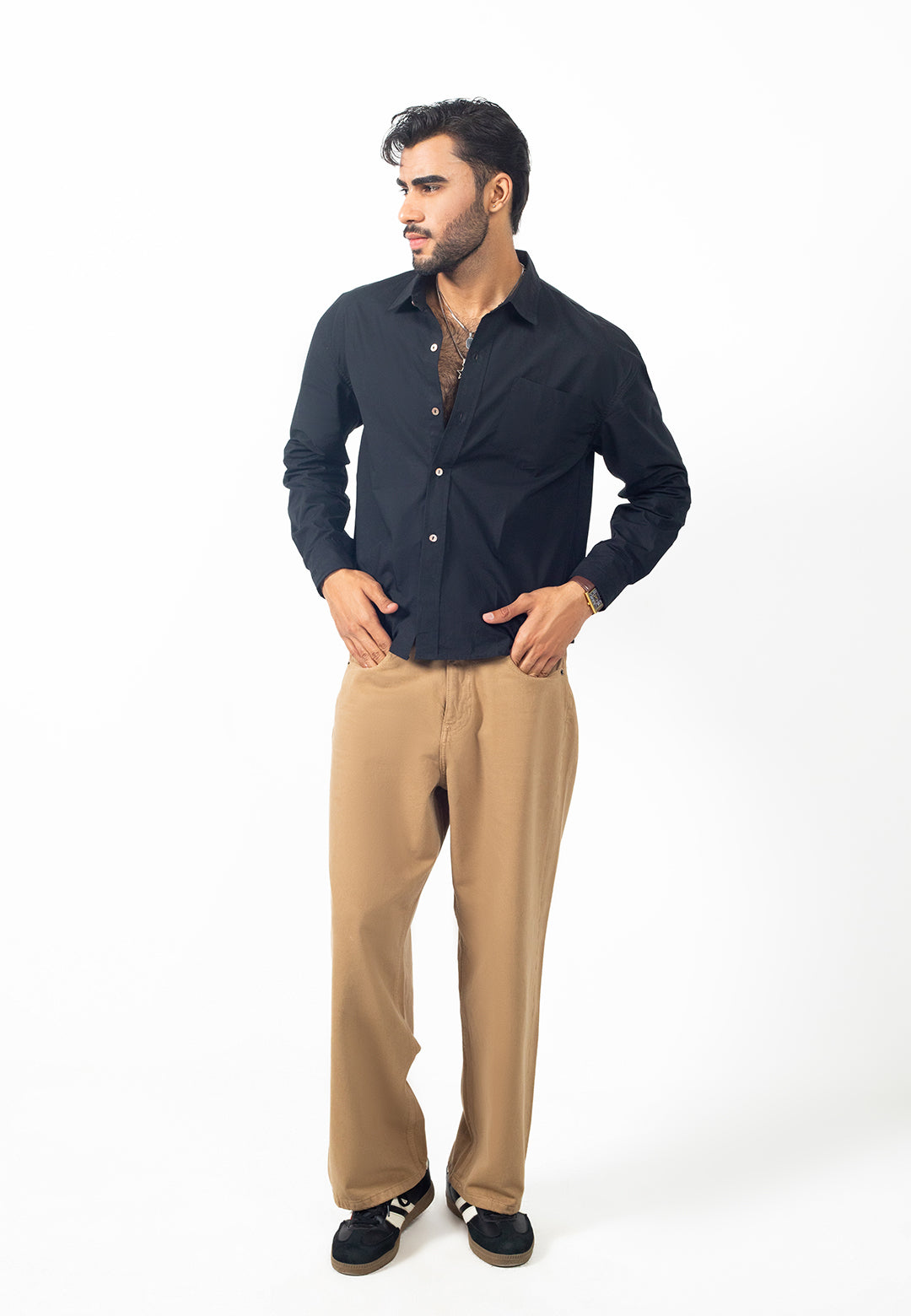 Dan Fit – Camel Baggy Jeans