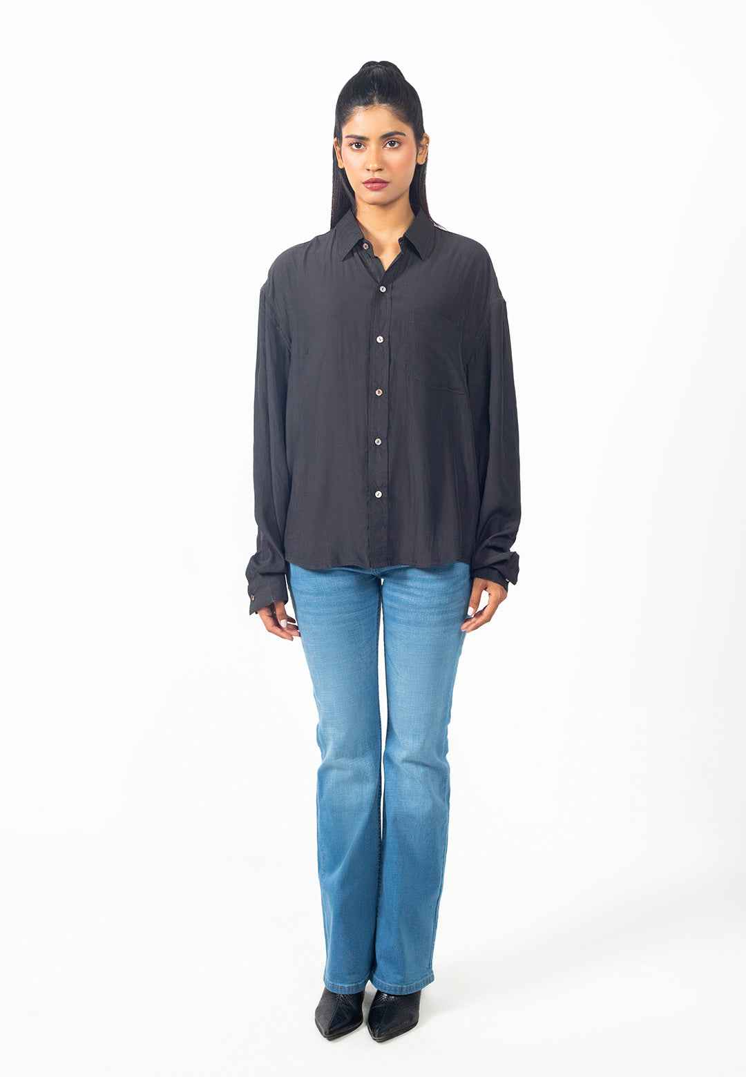 Cruze Fit - Full Sleeves Crop Shirt